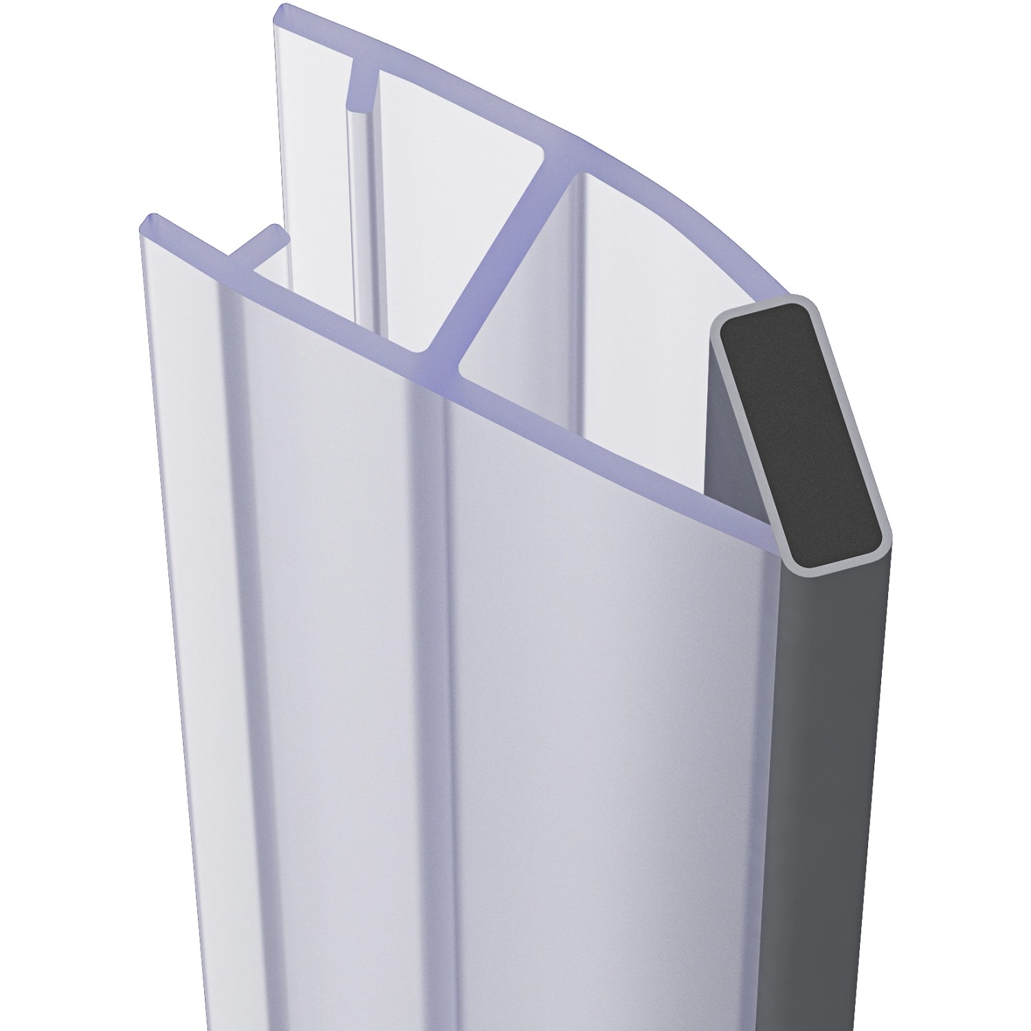 baliv Magnetische Dichtung 45° für Glasduschen mit Glasstärke 5 mm -6 mm Hellgra