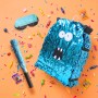 Relaxdays Pinata Pappe Blau Glänzend Befüllbar Mit Zubehör-Set_5