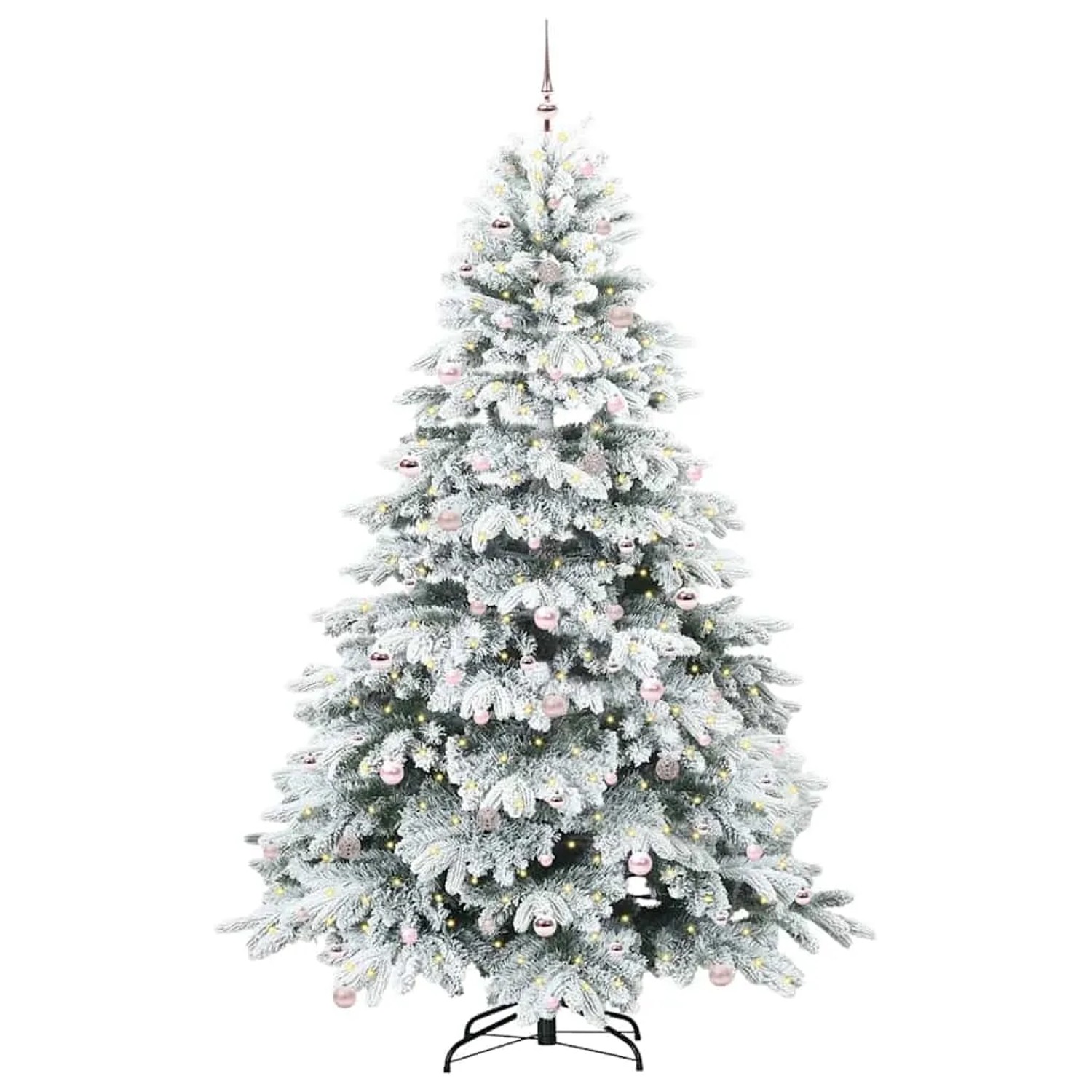 vidaXL Künstlicher Weihnachtsbaum mit 300 LEDs Grün 240 cm PE und PVC 3397642