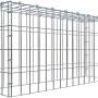 Gabiona Anbaukorb Typ 3, 40x80x20cm, Maschenweite 5x10cm, aus verzinktem Drahtgitter.