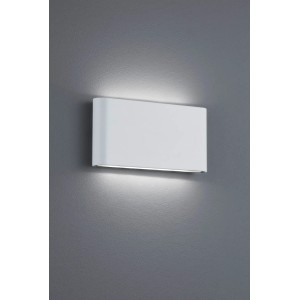 Weiße Trio LED-Wandleuchte Thames für Innen & Außen, Up-and-Down Licht.
