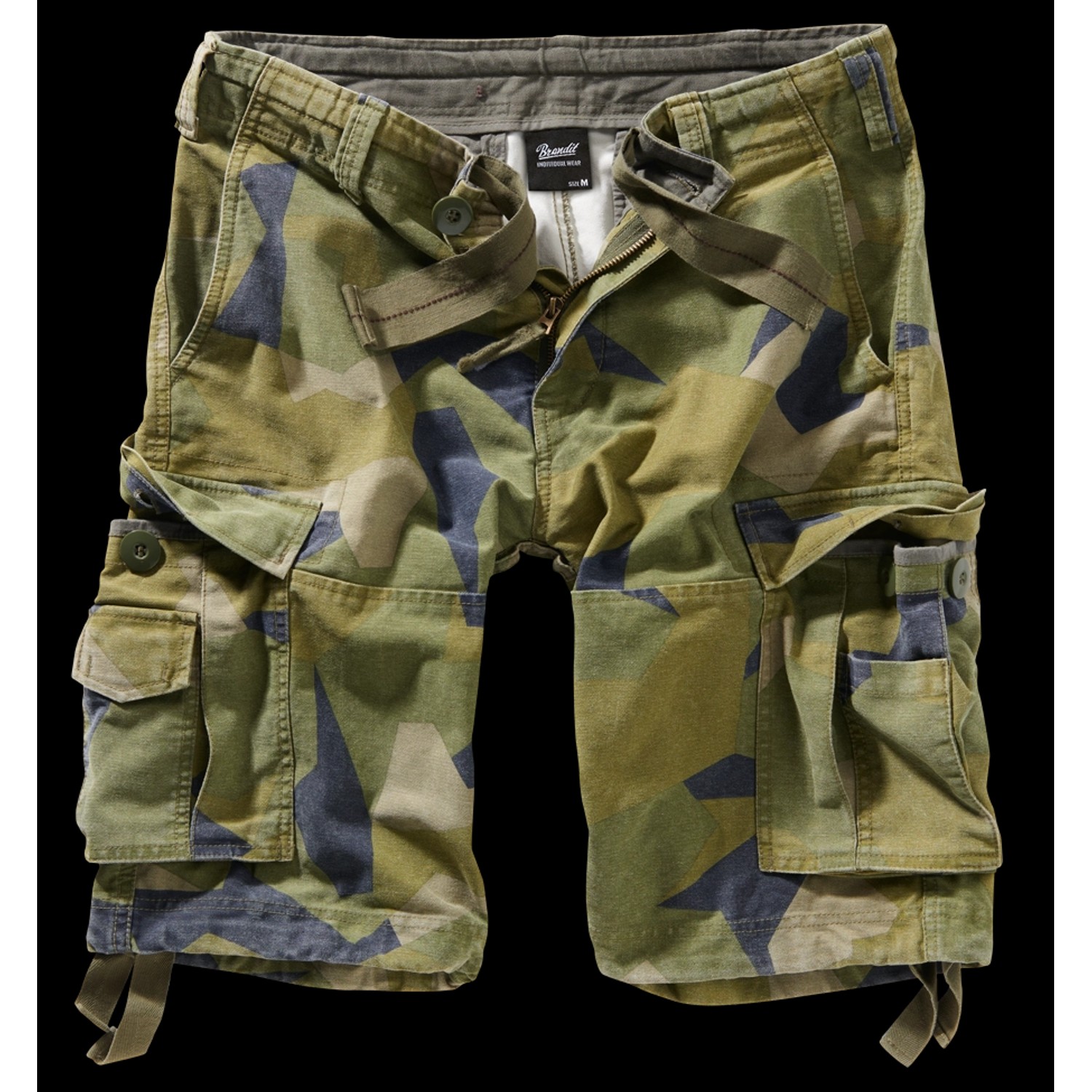 Brandit Vintage Shorts swedish camo M90 XL