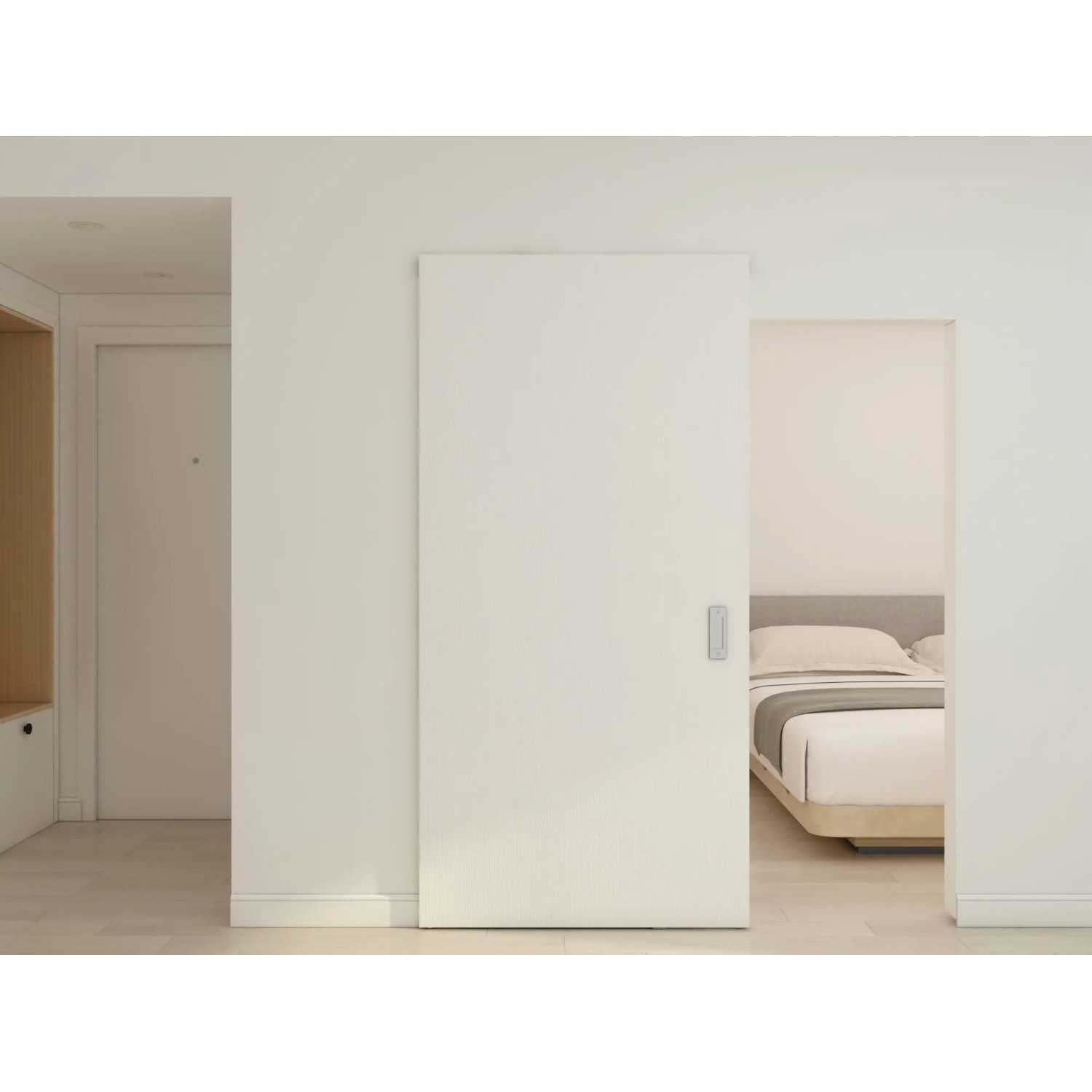 Inova Holzschiebetür Komplettset Verdeckte Laufschiene 103 x 210 cm W Softclose