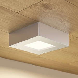 PRIOS LED Deckenleuchte Alette 9917057 Modern in Alu aus Aluminium 1-flammig Badezimmerleuchte