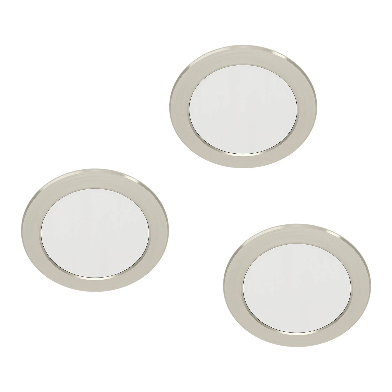 Eglo Einbauleuchte ABIUL 3er CCT Dimmbar Ø 86 mm Nickel-Matt