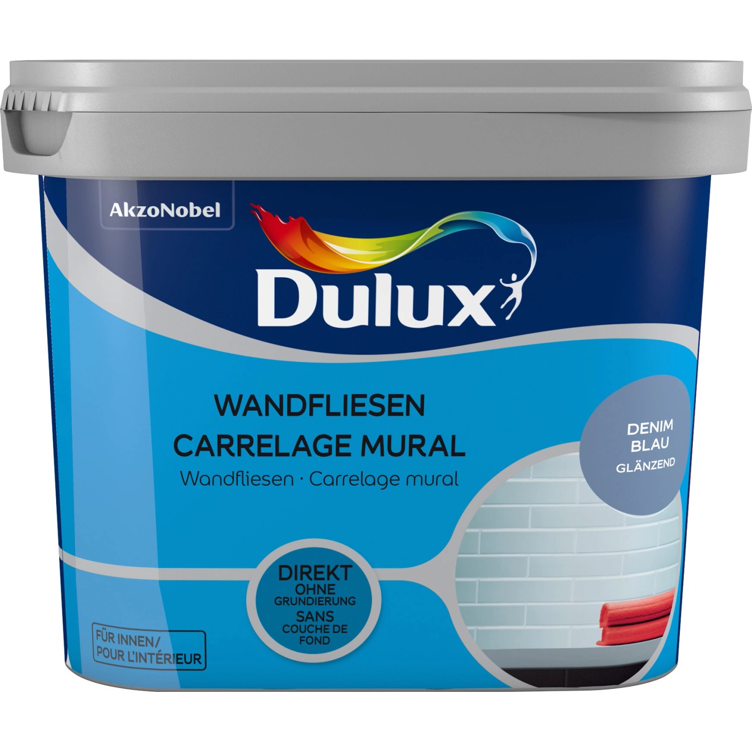 Dulux Fresh Up Wandfliesenlack Glänzend Denim Blue 750 ml