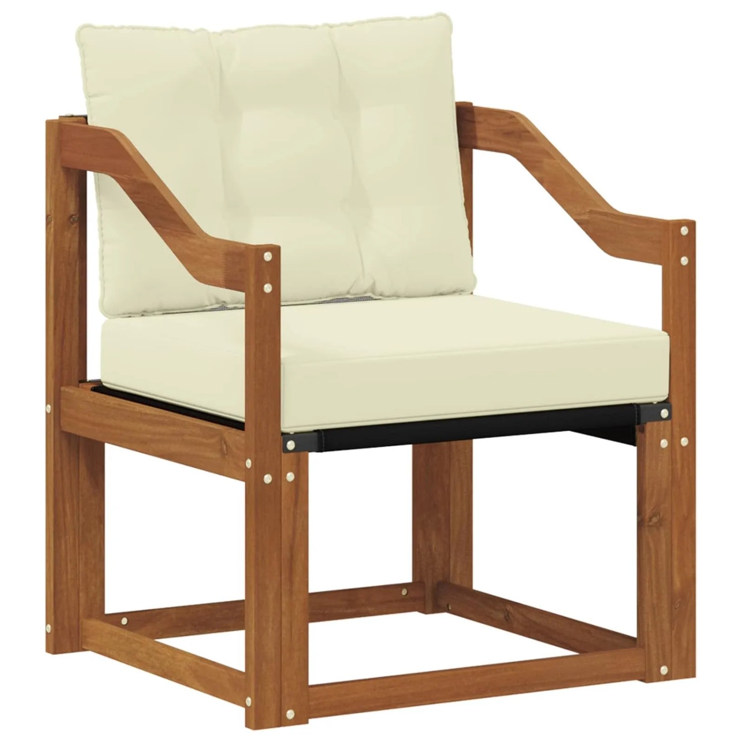 vidaXL Outdoor-Sofagarnitur Massives Akazienholz und Textilene 3436306
