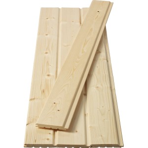 Profilholz Bergen Fichte/Tanne, Nut und Feder, unbehandelt, zur Wand- und Deckenverkleidung.
