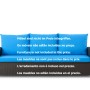 Setgarden  Mix Bench Kissen Outdoor Kissen Bankauflage 120x60+2x50x56cm Kissen Für 2-Sitzer Bänke 1tlg Blau_4