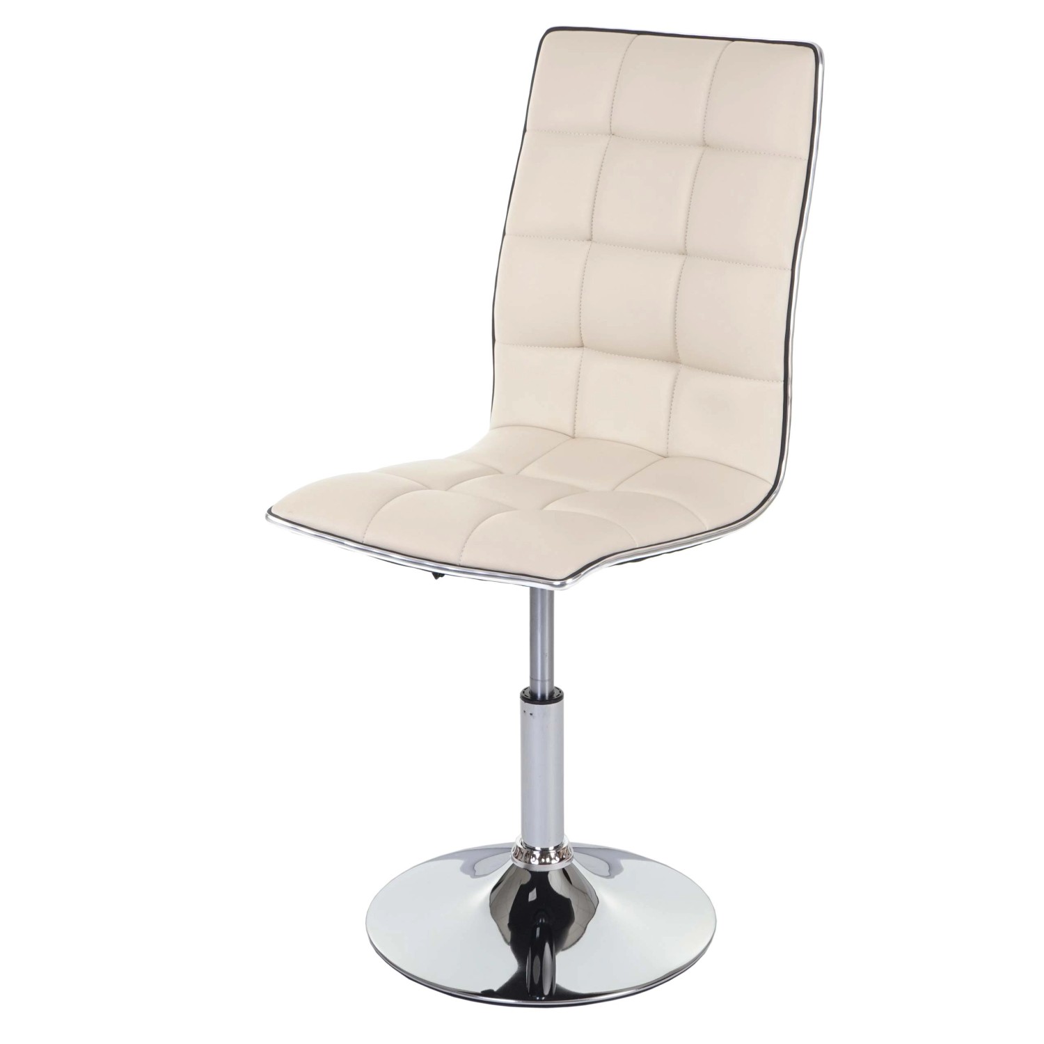 CHEFGASTRO Esszimmerstuhl 103x43x54cm Sitzhöhe 41cm Kunstleder Creme günstig online kaufen