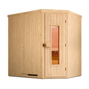 Weka Elementsauna Varberg 1 Sparset mit Holztür und Kombiofen 4,5 kW BioS.