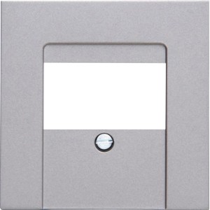 Kopp TAE-Abdeckung Athenis Stahl für Telefondosen, Stahlfarben.