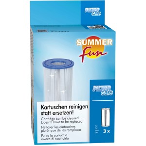 Summer Fun Filter Care Kartuschen-Reiniger, Packung mit Reiniger für 3 Kartuschen.