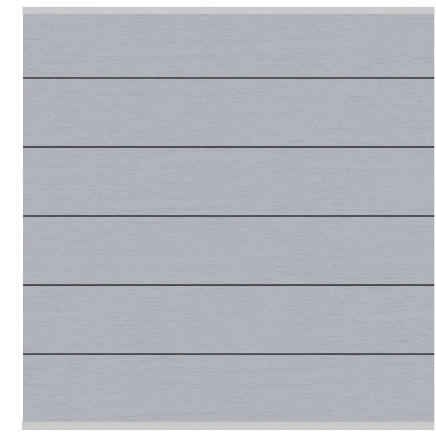 Sichtschutzzaun Element System WPC XL Grau-Silber 178 x 183 cm