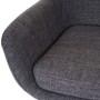 Grauer PROREGAL Barhocker Oslo. Textilbezug, gepolsterte Sitzfläche und Rückenlehne. Komfortabler Barstuhl.