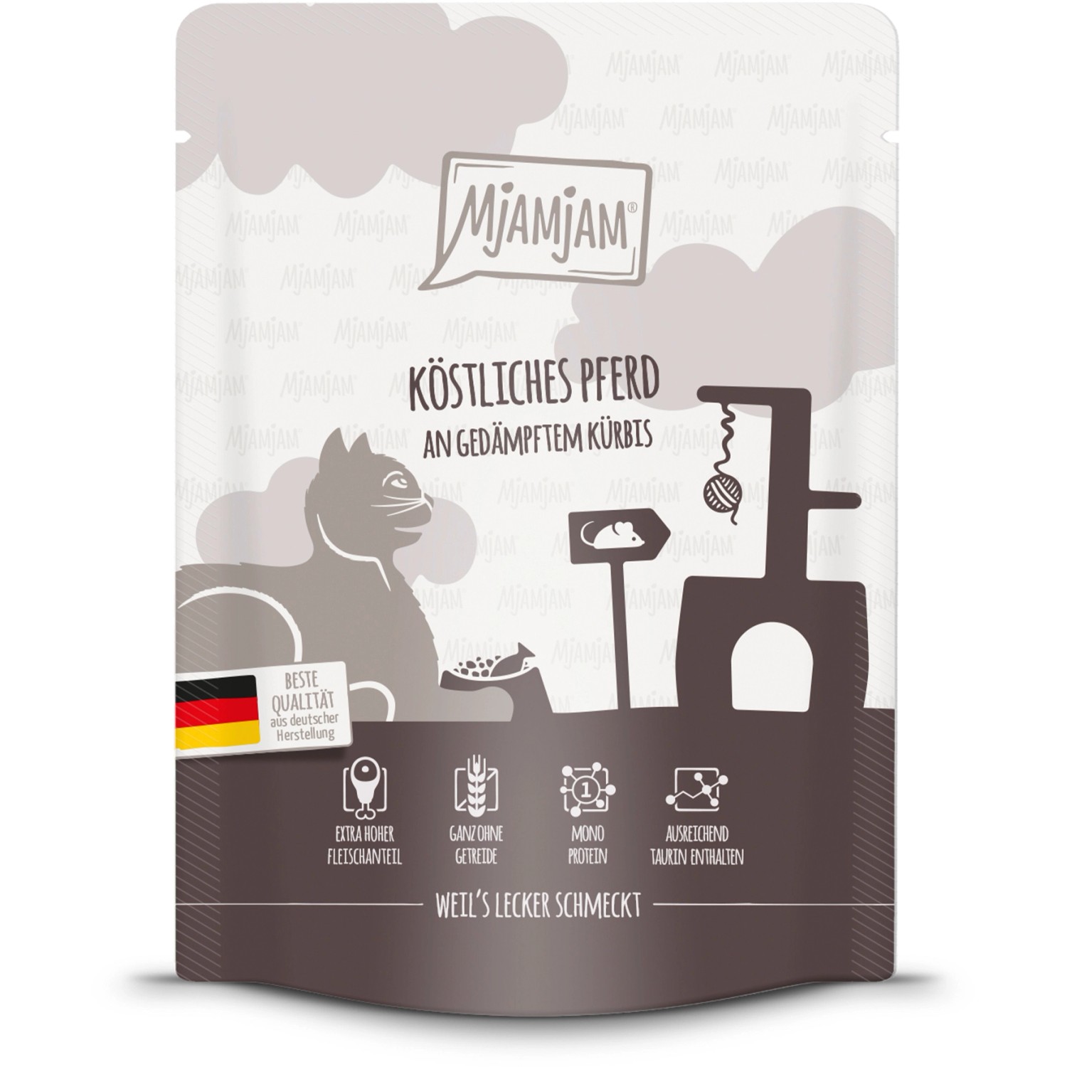MjAMjAM Köstliches Pferd an gedämpftem Kürbis 300 g