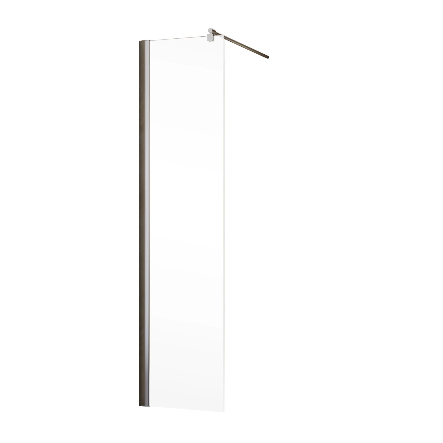 Schulte ExpressPlus MasterClass Walk In Duschwand, 50x200cm, Klarglas mit Chromprofil.