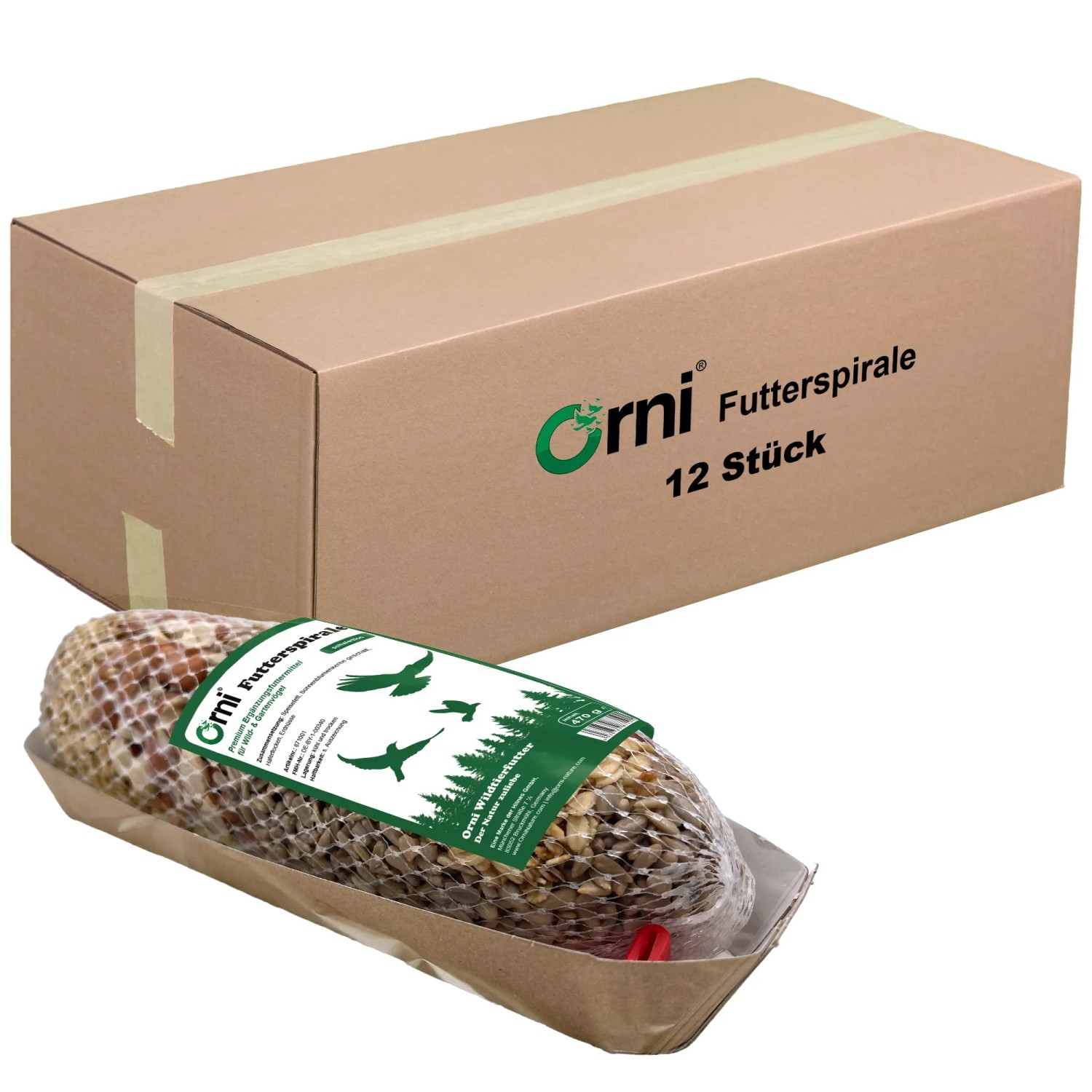 Orni Futterspirale 12 Stück für Vögel
