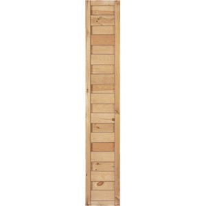 T&J Sichtschutzzaun Maxi-Massiv, grün imprägniert, Holzstruktur mit Lamellen.