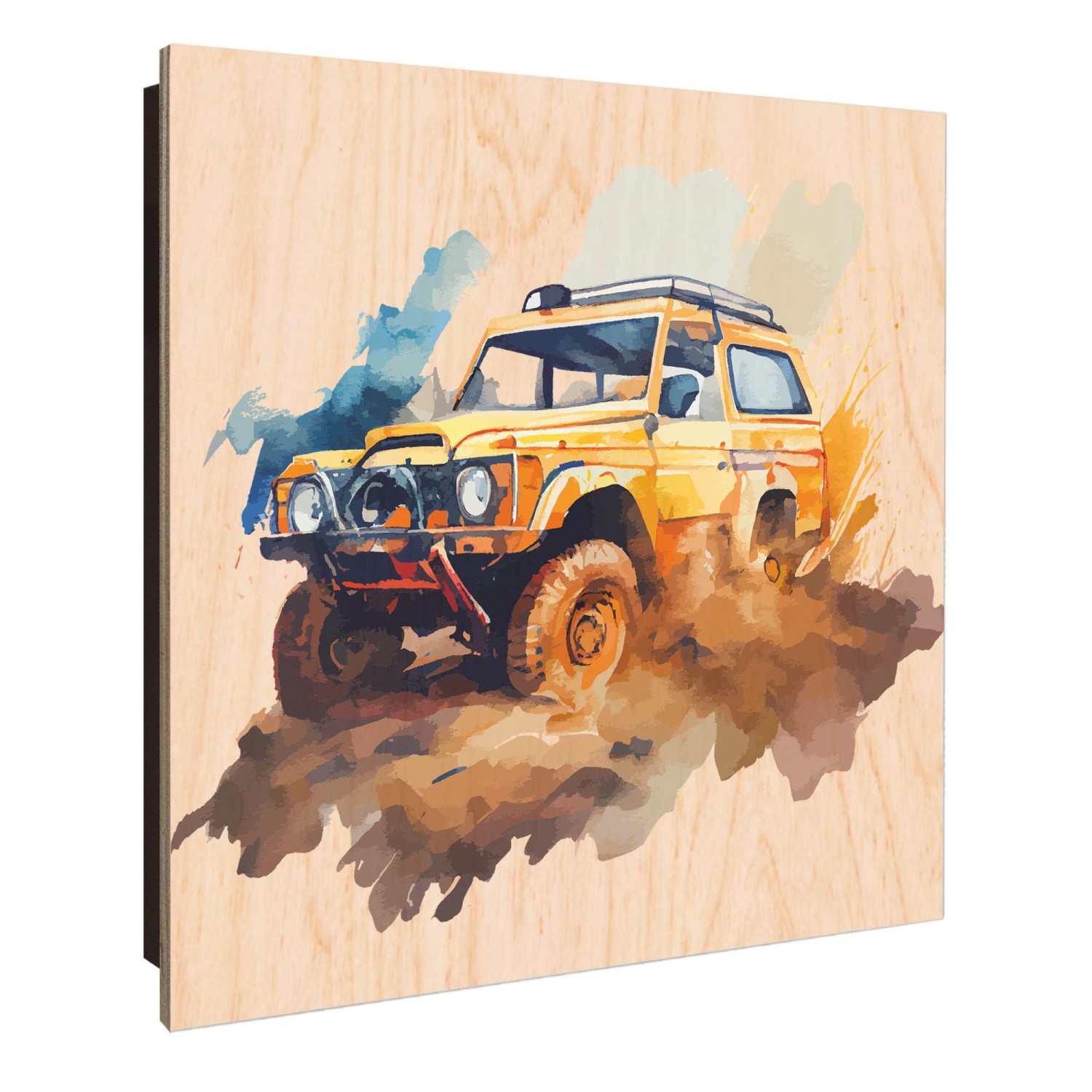 Banjado Schlüsselkasten Holz 30x30cm Schwarz Scharnier Rechts 50 Haken Desi günstig online kaufen