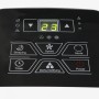 Bedienfeld der Emerio Klimaanlage 9000 BTU mit Display und Funktionsknöpfen.
