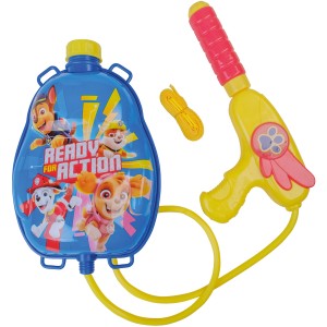 Happy People Wasserpistole Paw Patrol mit Tankrucksack und Spritzpistole.
