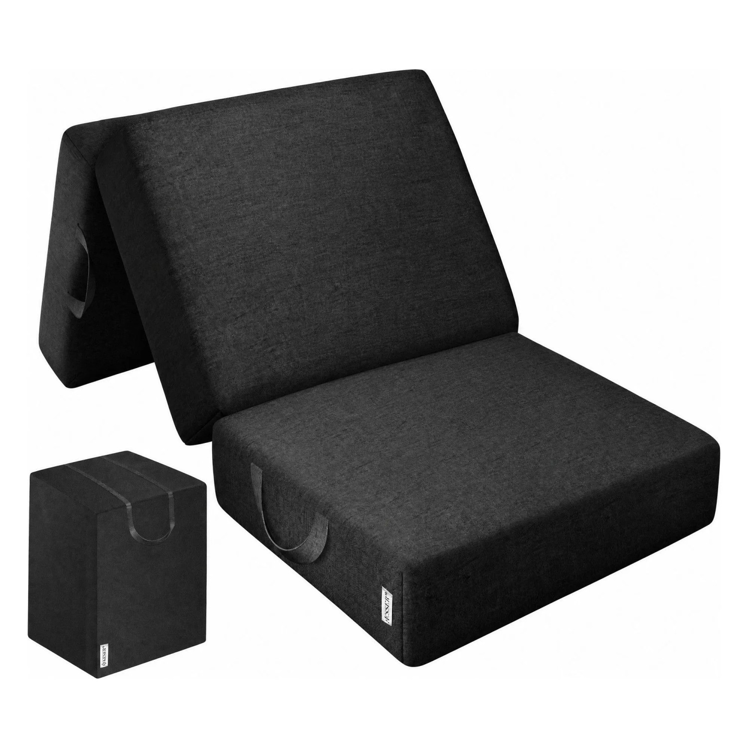 KESSER Klappmatratze Klappbare Matratze Höhe 15 cm 75 x 195 x 15 cm Schwarz