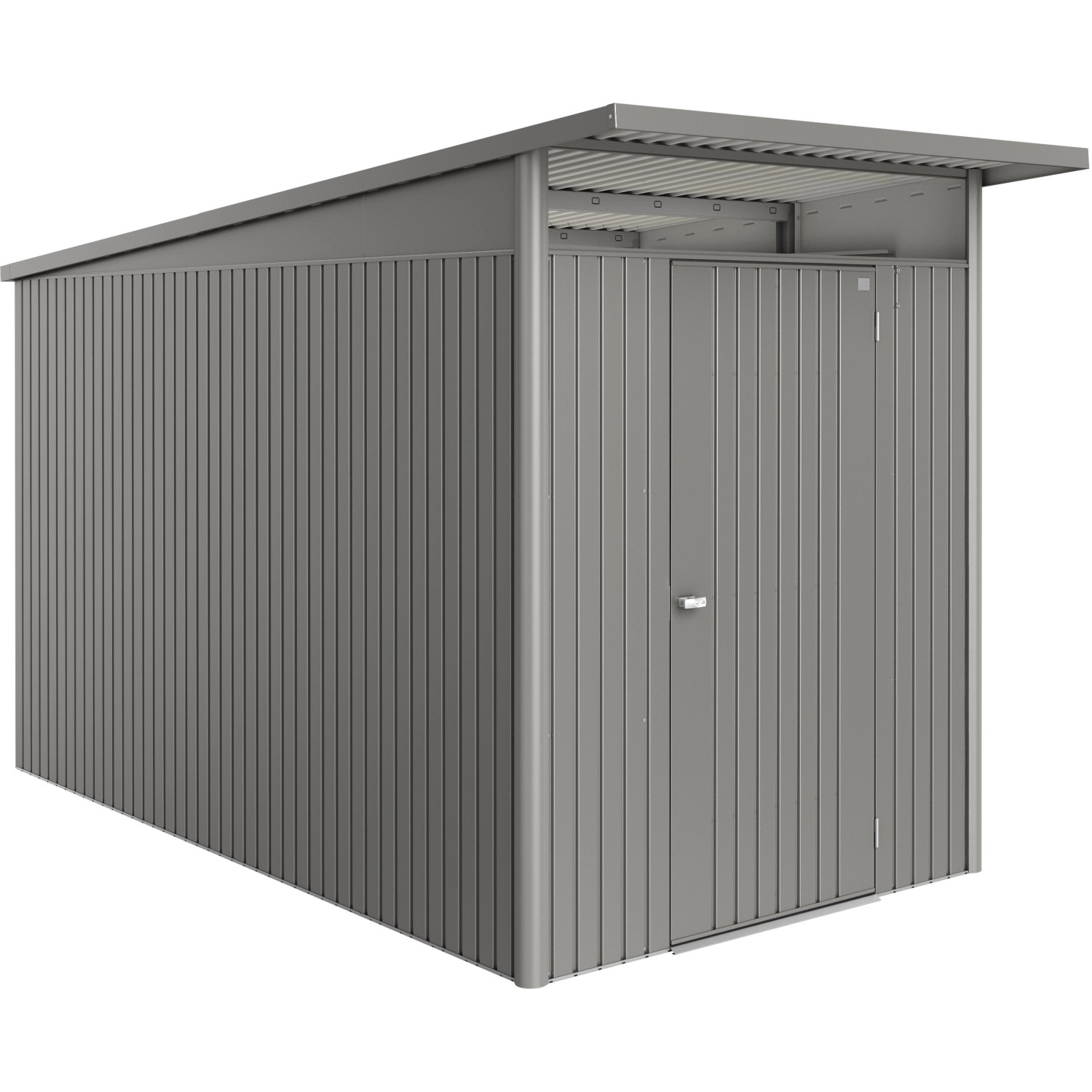 Biohort Gerätehaus Avantgarde Eco Standardtür 209 x 172 x 332 cm Quarzgrau-Met.