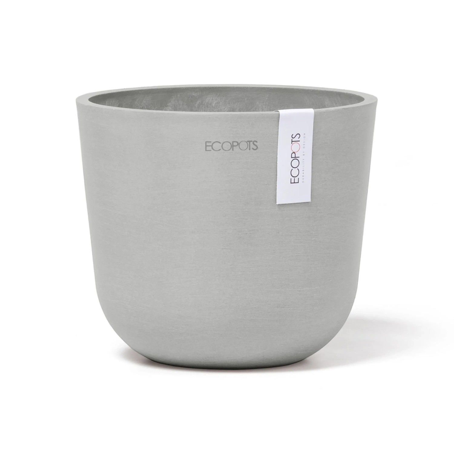 Ecopots Pflanztopf Oslo Mini Weißgrau 16 cm x 14 cm günstig online kaufen