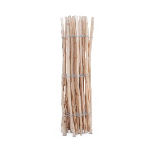 Stiltreu Staketenzaun Haselnuss, 100cm hoch, Lattenabstand 7-9cm, naturbelassen.