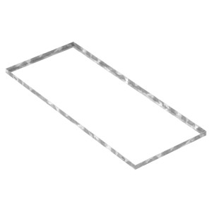 FeNau Zarge Maße 500x1200x28 mm Für Rosthöhe 25 mm Aus S235JR St37-2 Bandverzinkt