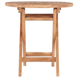 vidaXL Gartentisch Klappbar 45 cm Massivholz Teak 48976