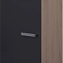 Flex-Well Geschirrschrank Lara, 50 cm, Anthrazit/San Remo Eiche, mit Drehtür und Einlegeböden.