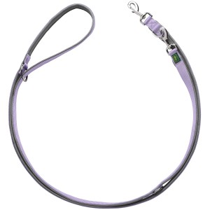 Verstellbare Hunter Führleine Neopren, Ø 15 mm x 2 m, Lavendel. Hundeleine aus Nylon mit Neoprenpolsterung.