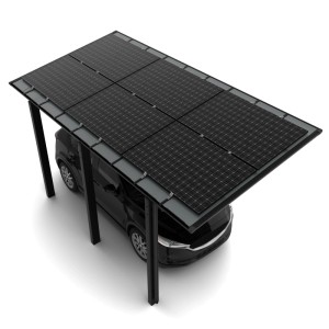 Ximax Solarcarport Linea Typ 110, 555,8 x 304 cm Schwarz 64 kg/m²