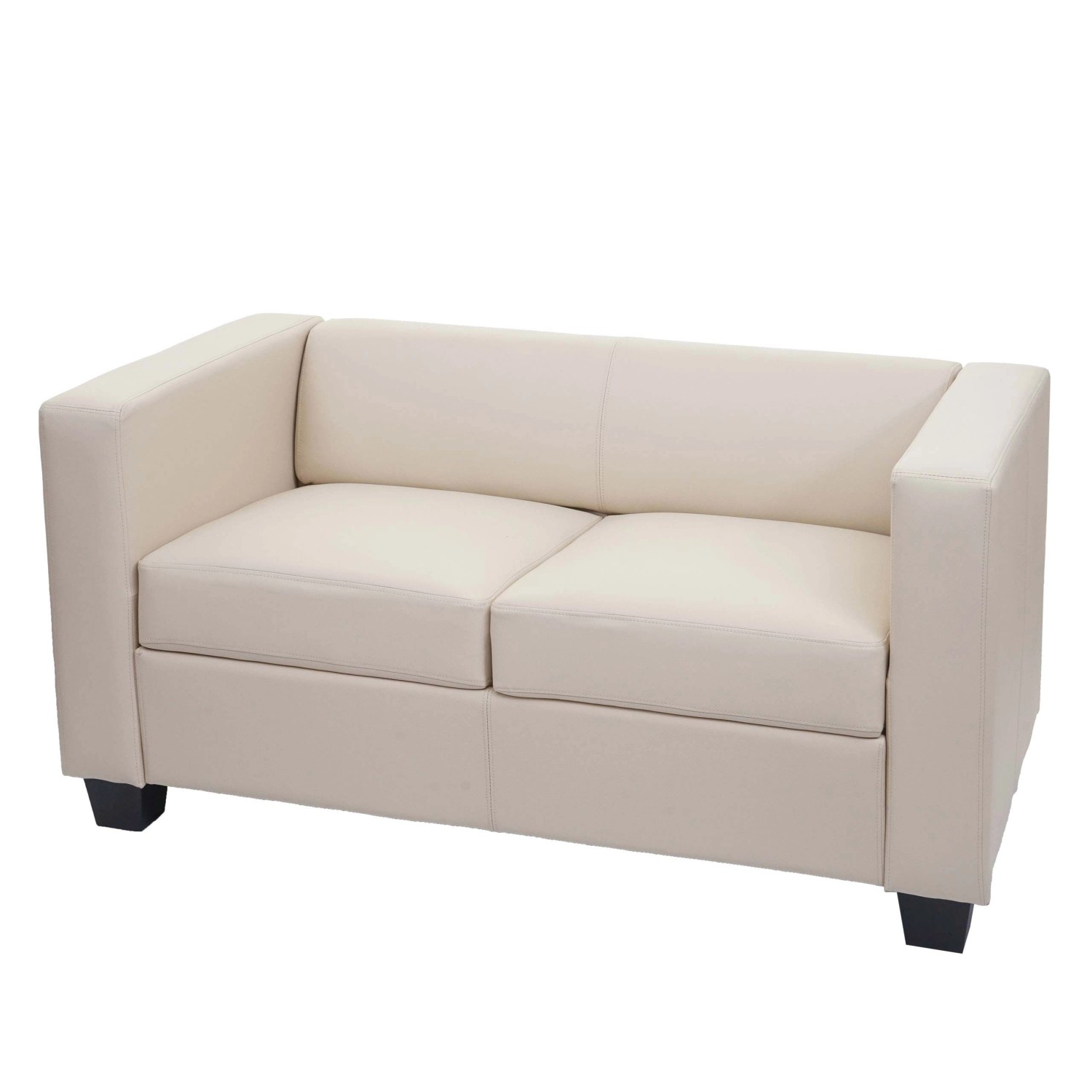MCW 2er Sofa Lille Leder Creme günstig online kaufen