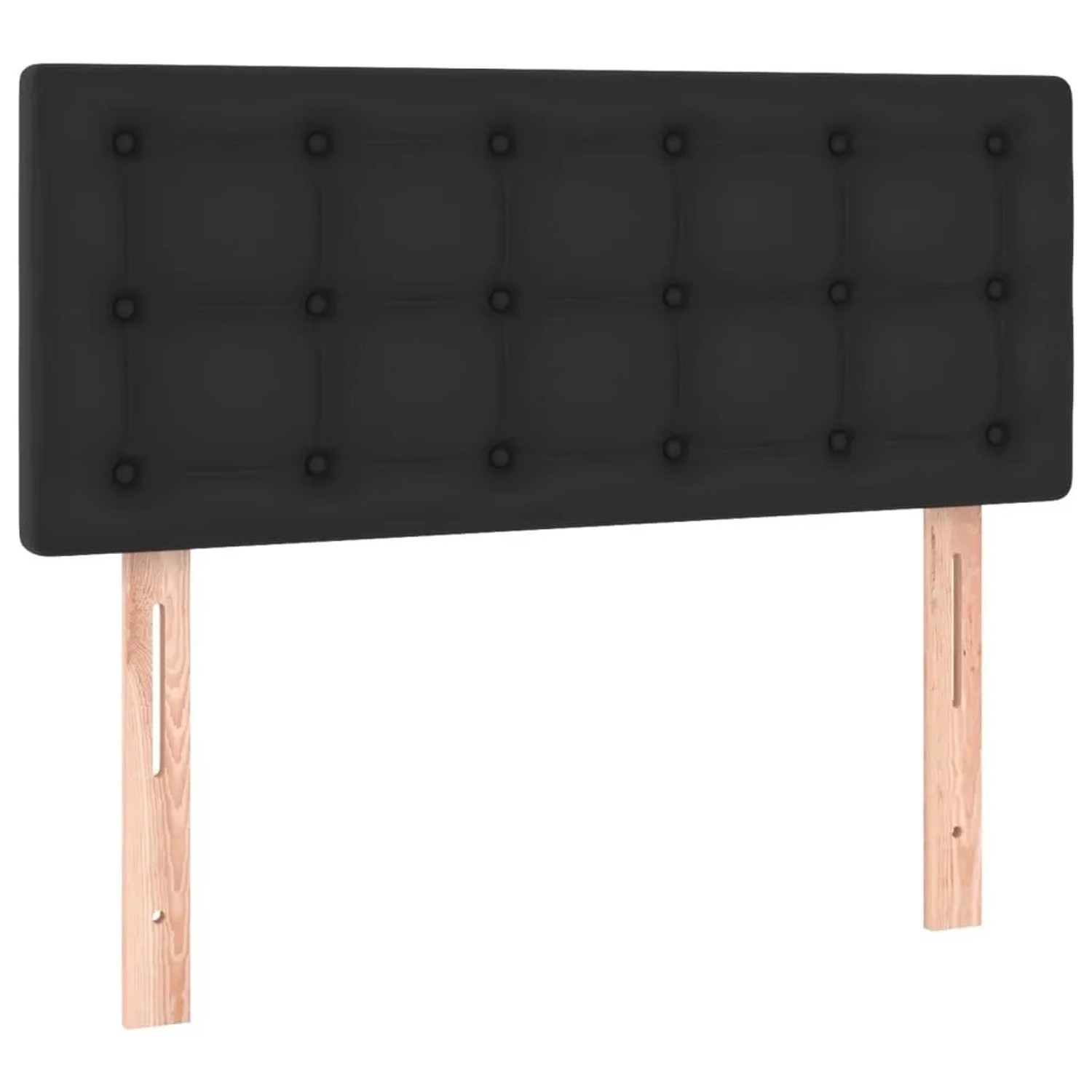 vidaXL Kopfteil Schwarz 100x5x78/88 cm Kunstleder 346444