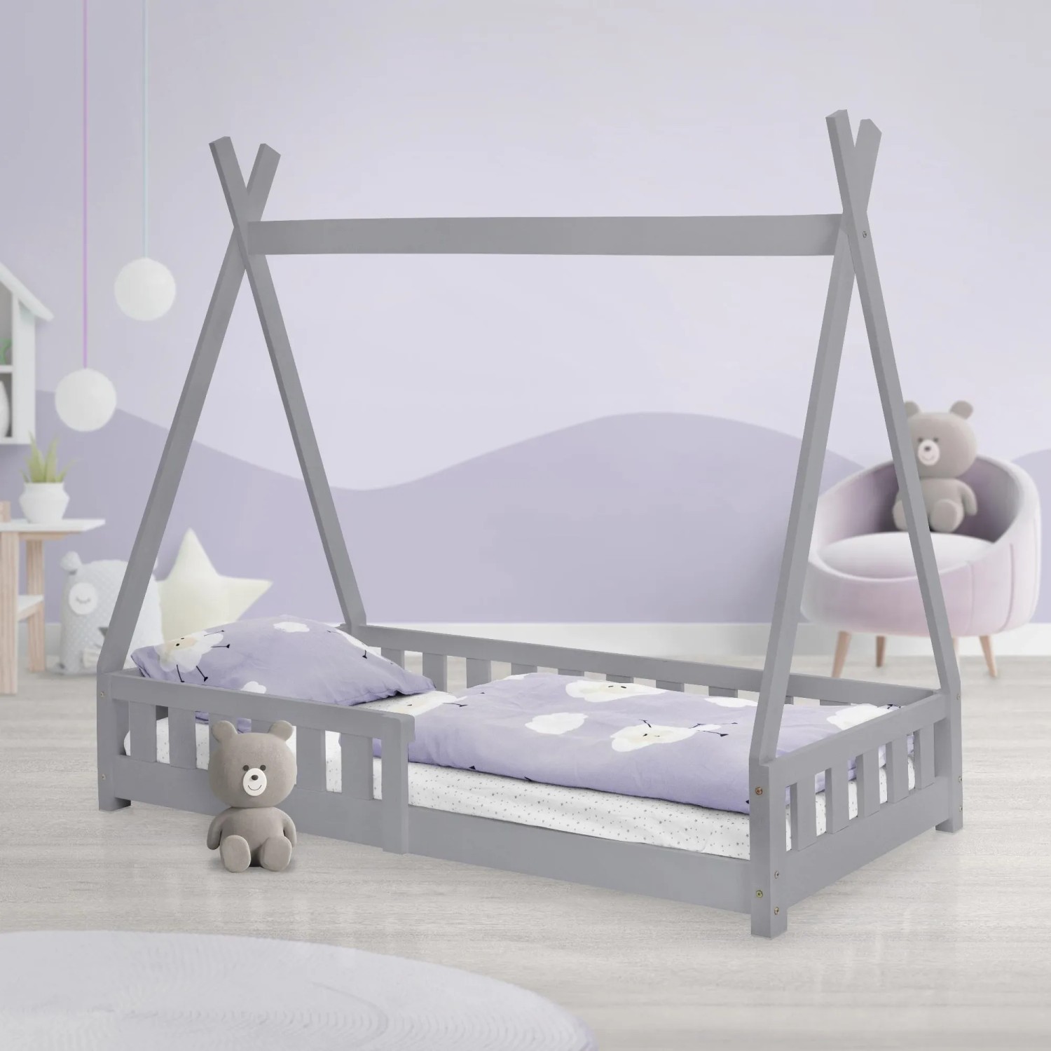 Kinderbett Mit Rausfallschutz 80x160