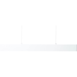 Moderne, weiße AEG LED-Pendelleuchte Aura für Wohn- und Essbereich, dimmbar.