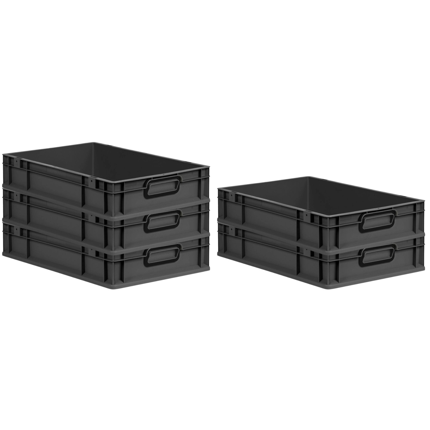 PROREGAL SparSet 5x Eurobox Nextgen Color HxBxT 12x40x60cm 23 Liter Griffe günstig online kaufen