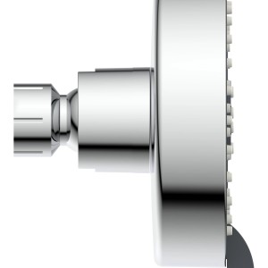 Schütte Kopfbrause Leon Chrom, Regendusche mit Antikalk-Noppen und 5 Strahlarten.