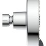 Schütte Kopfbrause Leon Chrom, Regendusche mit Antikalk-Noppen und 5 Strahlarten.