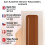 Clou Wachskitt Teak Hell zum Ausbessern von Holz, inklusive Spatel.