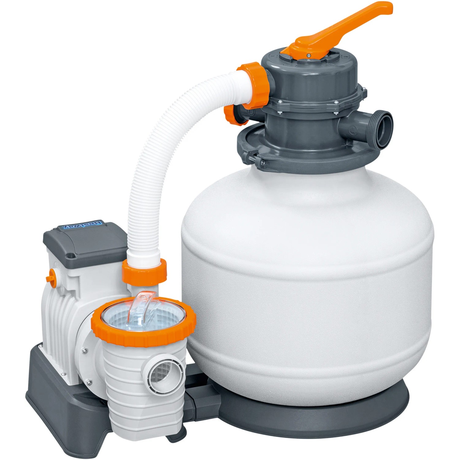 Bestway Sandfilteranlage für Hydrium Stahlwandpool, automatische Reinigung und Filterung.
