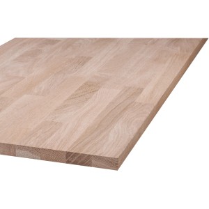 Massivholzplatte Eiche, 80x30x1,8 cm, für Möbelbau & Regalböden.