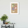 Komar Wandbild ABC Animal G, 50x70 cm, mit bunten Gänse-Illustrationen im Kinderzimmer.