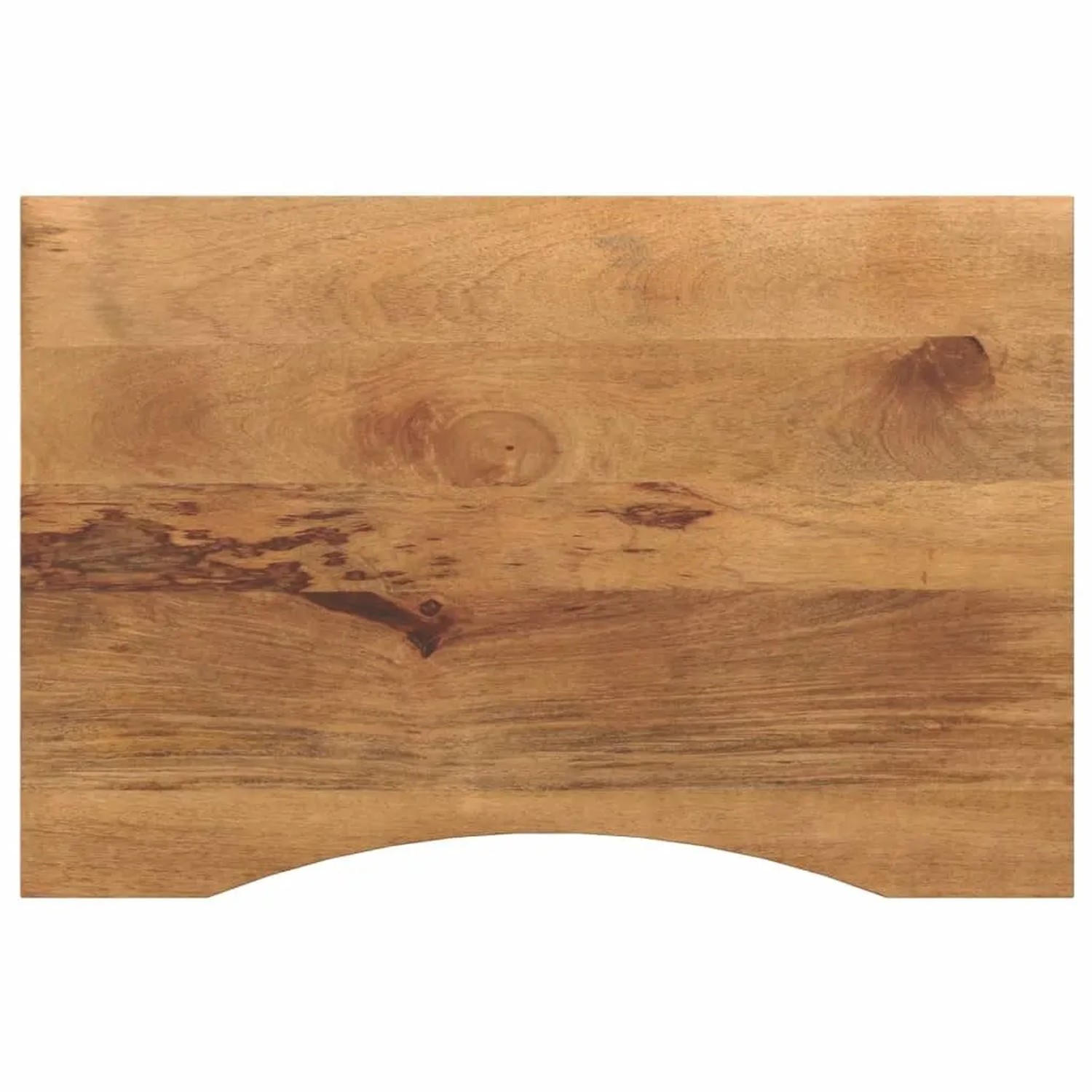 vidaXL Schreibtischplatte mit Aussparung 90x50x2,5 cm Massivholz Mango 370208