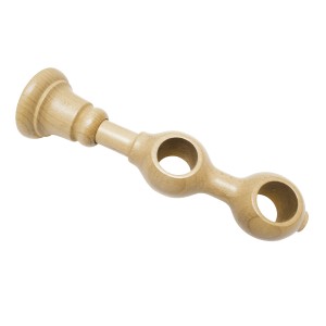 Gardinia Doppelträger Country, Buche, 10,5 cm, für Stilgarnituren. Geschlossene Ausführung.