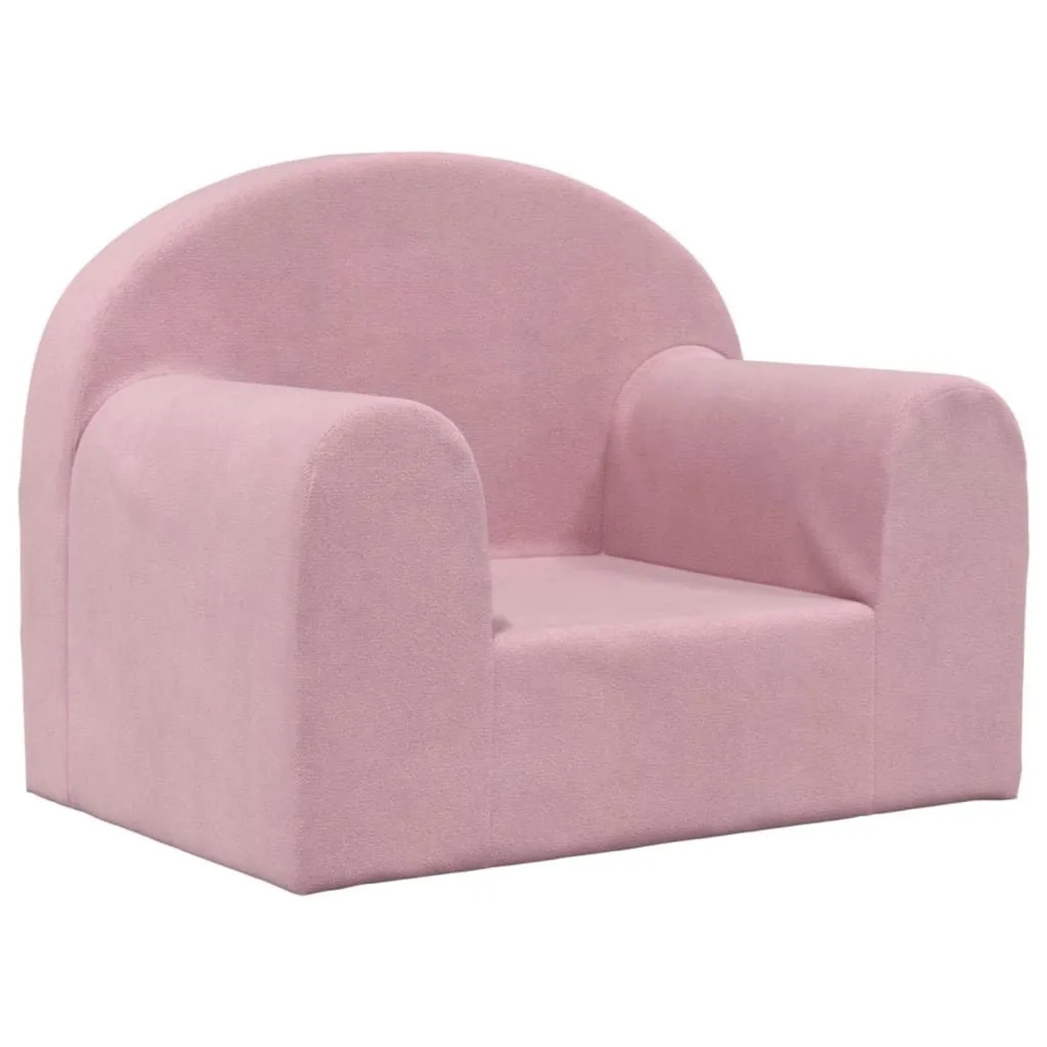 vidaXL Kindersofa Rosa Weich Plüsch 357009