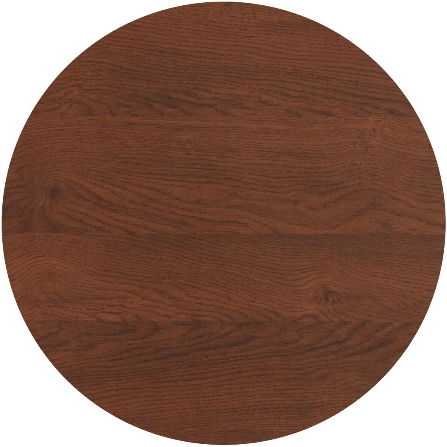 DELUKE Tischplatte KATJA Rund Holz Dunkelbraun 3,5x70x70cm Bistrotisch-Platte Holzplatte Tisch